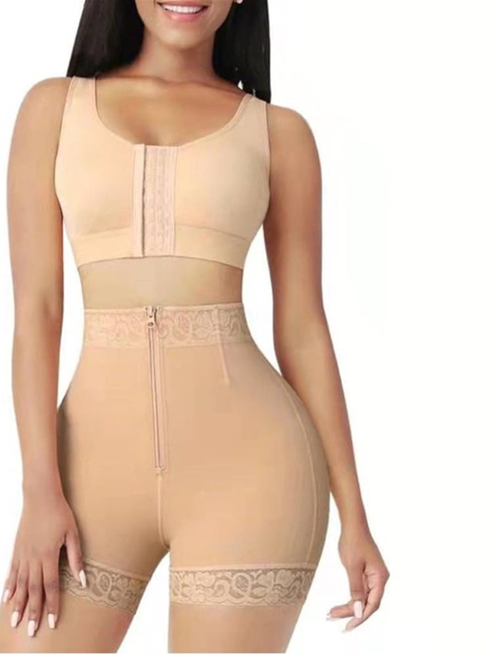 Mia’s Colombian Fajas Nude Shapewear Tummy Control Waist Trainer Butt Lifter L
